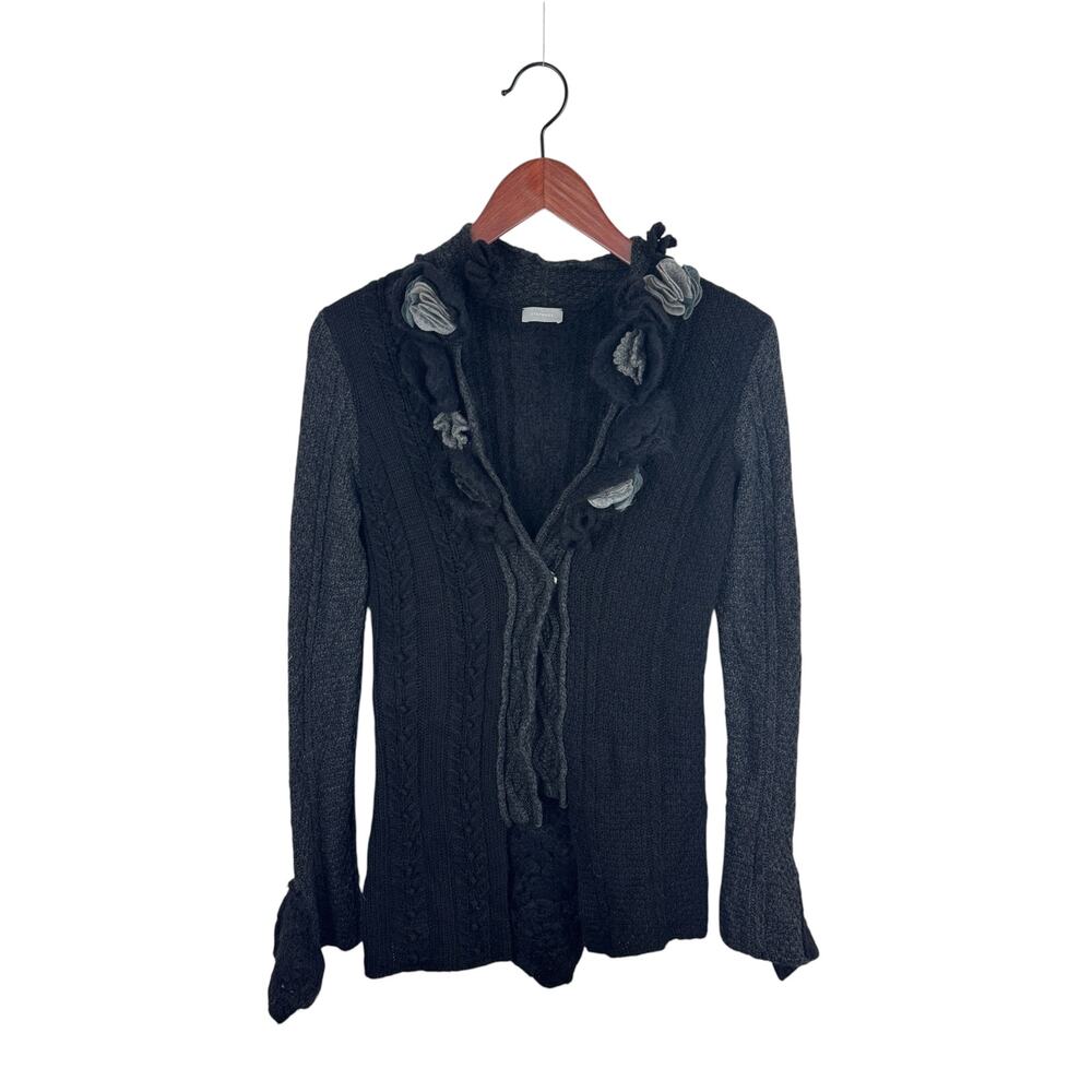 Stefanel Frilly Y2K Wool Cardigan